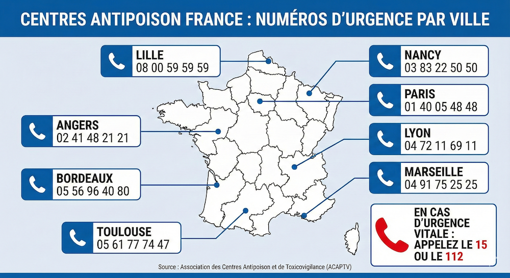 Centre Antipoison : Rôle, Numéros d'Urgence et Bons Réflexes en cas d'Intoxication