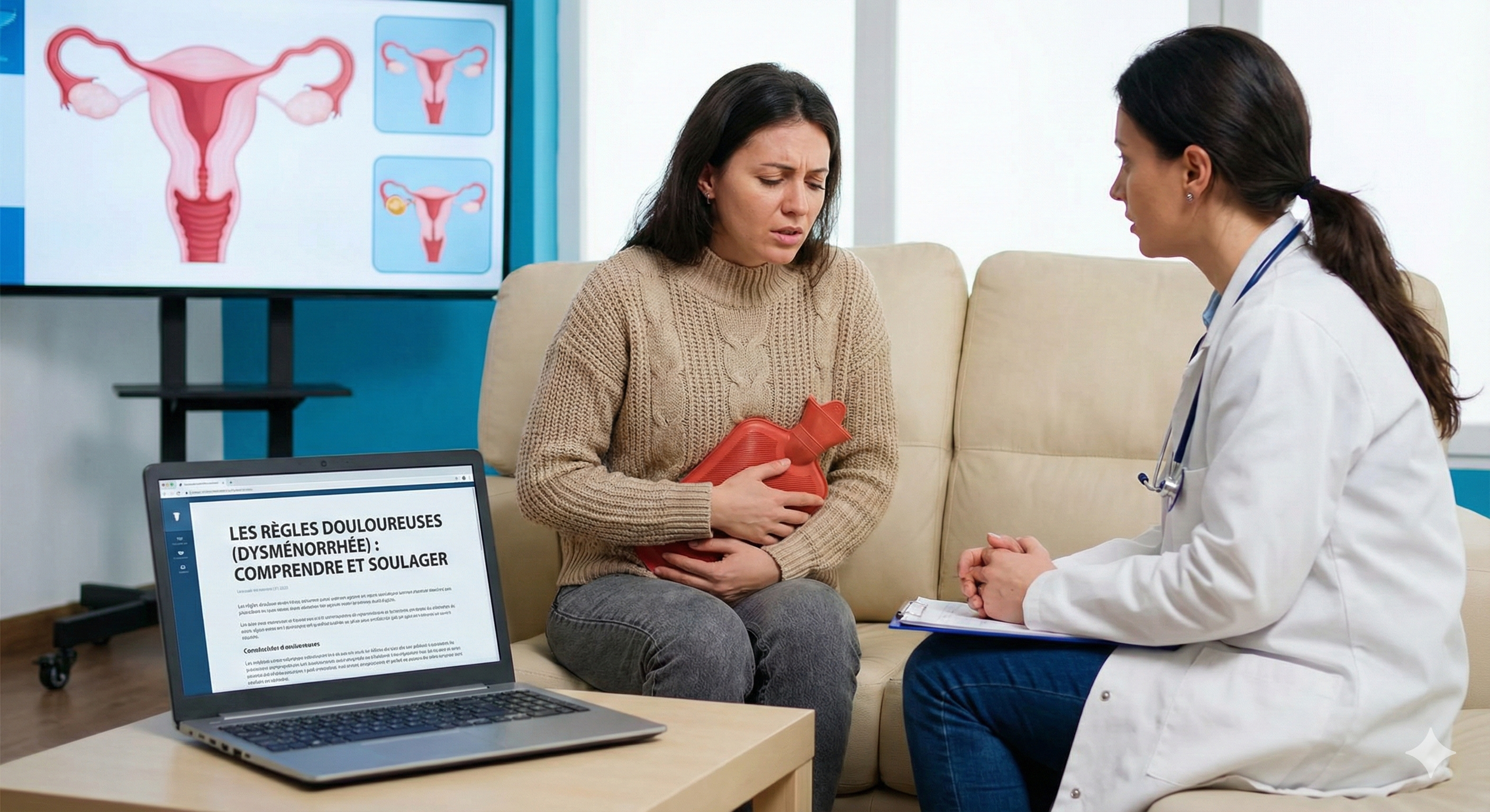 Règles douloureuses : Comprendre la dysménorrhée, solutions pour soulager et quand consulter un médecin